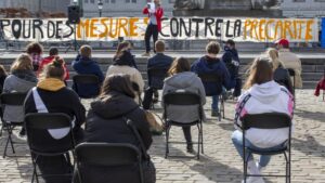 source belga, jeunes manifestent